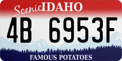 ID license plate 4B6953F
