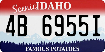 ID license plate 4B6955I