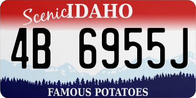ID license plate 4B6955J