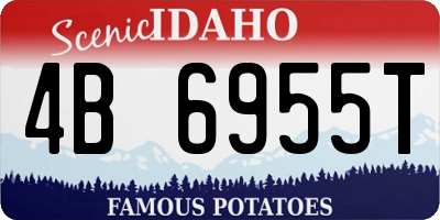 ID license plate 4B6955T