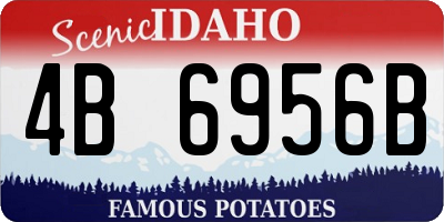 ID license plate 4B6956B