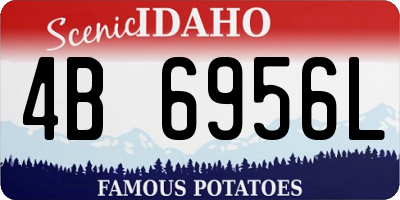 ID license plate 4B6956L