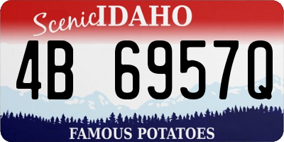 ID license plate 4B6957Q