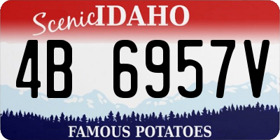 ID license plate 4B6957V