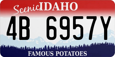 ID license plate 4B6957Y