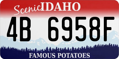 ID license plate 4B6958F