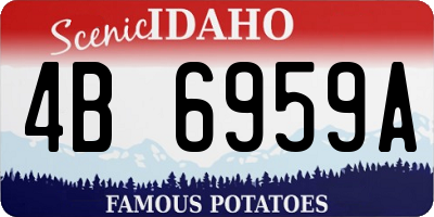 ID license plate 4B6959A