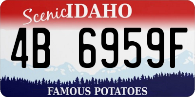 ID license plate 4B6959F