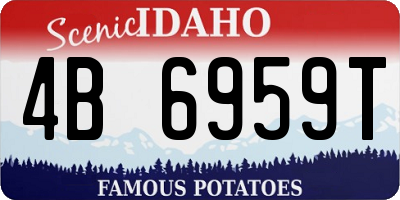 ID license plate 4B6959T