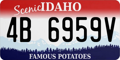 ID license plate 4B6959V