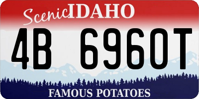 ID license plate 4B6960T