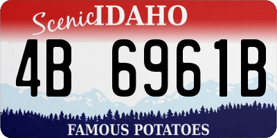 ID license plate 4B6961B