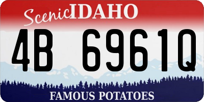 ID license plate 4B6961Q