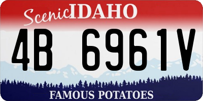 ID license plate 4B6961V