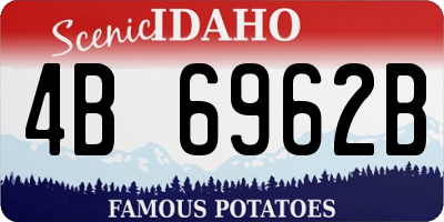 ID license plate 4B6962B