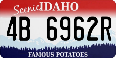 ID license plate 4B6962R