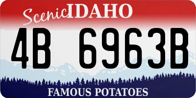 ID license plate 4B6963B