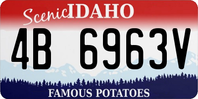 ID license plate 4B6963V