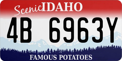 ID license plate 4B6963Y