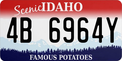 ID license plate 4B6964Y