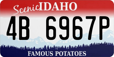 ID license plate 4B6967P