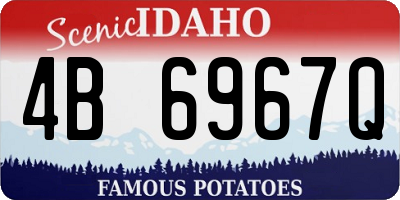 ID license plate 4B6967Q