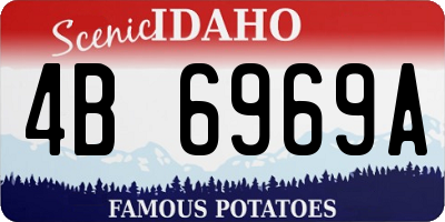 ID license plate 4B6969A