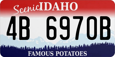 ID license plate 4B6970B