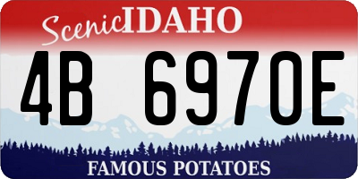 ID license plate 4B6970E