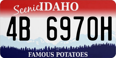 ID license plate 4B6970H