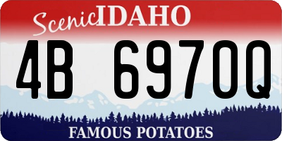ID license plate 4B6970Q