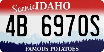 ID license plate 4B6970S