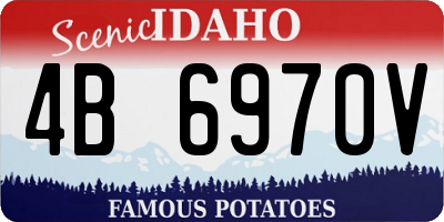 ID license plate 4B6970V