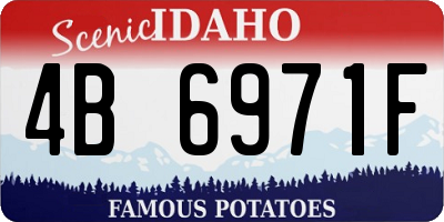 ID license plate 4B6971F