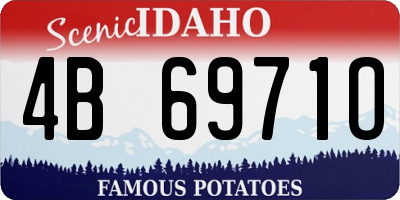 ID license plate 4B6971O