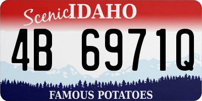 ID license plate 4B6971Q