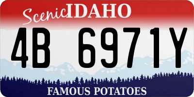 ID license plate 4B6971Y