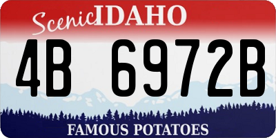 ID license plate 4B6972B