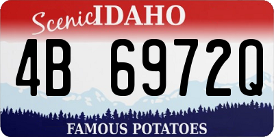 ID license plate 4B6972Q