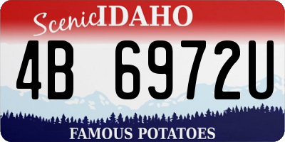 ID license plate 4B6972U