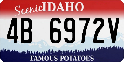 ID license plate 4B6972V