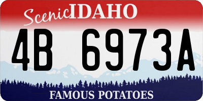 ID license plate 4B6973A