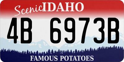 ID license plate 4B6973B