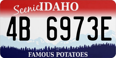 ID license plate 4B6973E