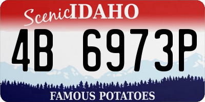 ID license plate 4B6973P