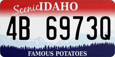 ID license plate 4B6973Q