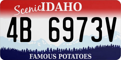ID license plate 4B6973V