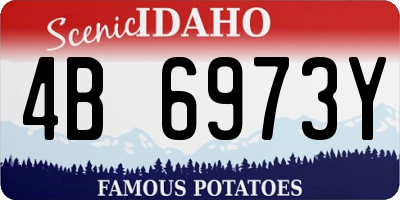 ID license plate 4B6973Y