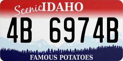 ID license plate 4B6974B