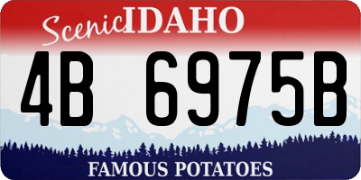 ID license plate 4B6975B